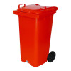 Lixeira Container Plástico  Injetado  120 L 2 Rodas 200 mm JS